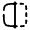 Mirror Left Icon from Solar Broken Set