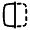 Mirror Left Icon from Solar Linear Set
