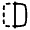 Mirror Right Icon from Solar Linear Set
