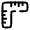 Ruler Angular Icon from Solar Broken Set