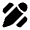 Ruler Cross Pen Icon from Solar Bold Set