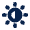 Brightness Fill Icon from Mingcute Fill Set