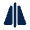 Flip Vertical Fill Icon from Mingcute Fill Set