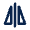Flip Vertical Line Icon from Mingcute Line Set