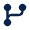 Git Branch Fill Icon from Mingcute Fill Set
