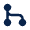 Git Merge Fill Icon from Mingcute Fill Set