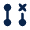 Git Pull Request Close Fill Icon from Mingcute Fill Set