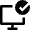 Desktop Approve Icon from Nova Line Set