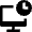 Desktop Clock Icon from Nova Solid Set