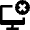 Desktop Cross Decline Remove Icon from Nova Solid Set