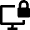 Desktop Lock Icon from Nova Line Set