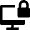 Desktop Lock Icon from Nova Solid Set
