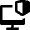 Desktop Shield Security Protection Icon from Nova Solid Set