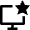 Desktop Star Icon from Nova Line Set