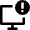 Desktop Warning Icon from Nova Line Set
