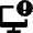 Desktop Warning Icon from Nova Solid Set
