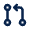 Git Pull Request Line Icon from Mingcute Line Set