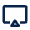 Airplay Line Icon from Mingcute Line Set