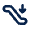Escalator Down Line Icon from Mingcute Line Set