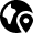 Globe Location Pin Icon from Nova Solid Set