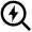 Electricity Magnifying Glass Icon from Atlas Line Set