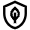 Leaf Shield Icon from Atlas Line Set