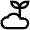 Plant Cloud Icon from Atlas Line Set