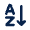 AZ Sort Ascending Letters Line Icon from Mingcute Line Set