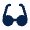 Eyeglass Fill Icon from Mingcute Fill Set