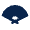 Folding Fan Fill Icon from Mingcute Fill Set