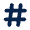 Hashtag Fill Icon from Mingcute Fill Set