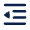 Indent Decrease Line Icon from Mingcute Line Set