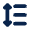 Line Height Fill Icon from Mingcute Fill Set