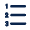 List Ordered Line Icon from Mingcute Line Set