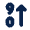 Numbers 90 Sort Ascending Fill Icon from Mingcute Fill Set