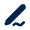 Pencil 3 Fill Icon from Mingcute Fill Set