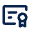Certificate 2 Line Icon from Mingcute Line Set