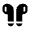 Airbuds Icon from Solar Bold Set