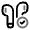 Airbuds Check Icon from Solar Line Duotone Set