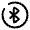 Bluetooth Circle Icon from Solar Broken Set