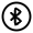 Bluetooth Circle Icon from Solar Linear Set
