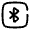 Bluetooth Square Icon from Solar Broken Set
