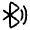 Bluetooth Wave Icon from Solar Linear Set