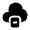 Cloud Storage Icon from Solar Bold Set