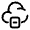 Cloud Storage Icon from Solar Broken Set