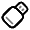 Flash Drive Icon from Solar Line Duotone Set