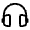 Headphones Round Icon from Solar Linear Set