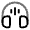 Headphones Round Sound Icon from Solar Line Duotone Set