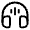 Headphones Round Sound Icon from Solar Linear Set