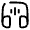 Headphones Square Sound Icon from Solar Broken Set